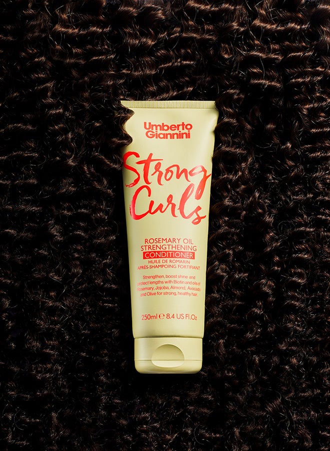 Umberto Giannini Strong Curls Rosemary Oil Conditioner 250ml - Image 5